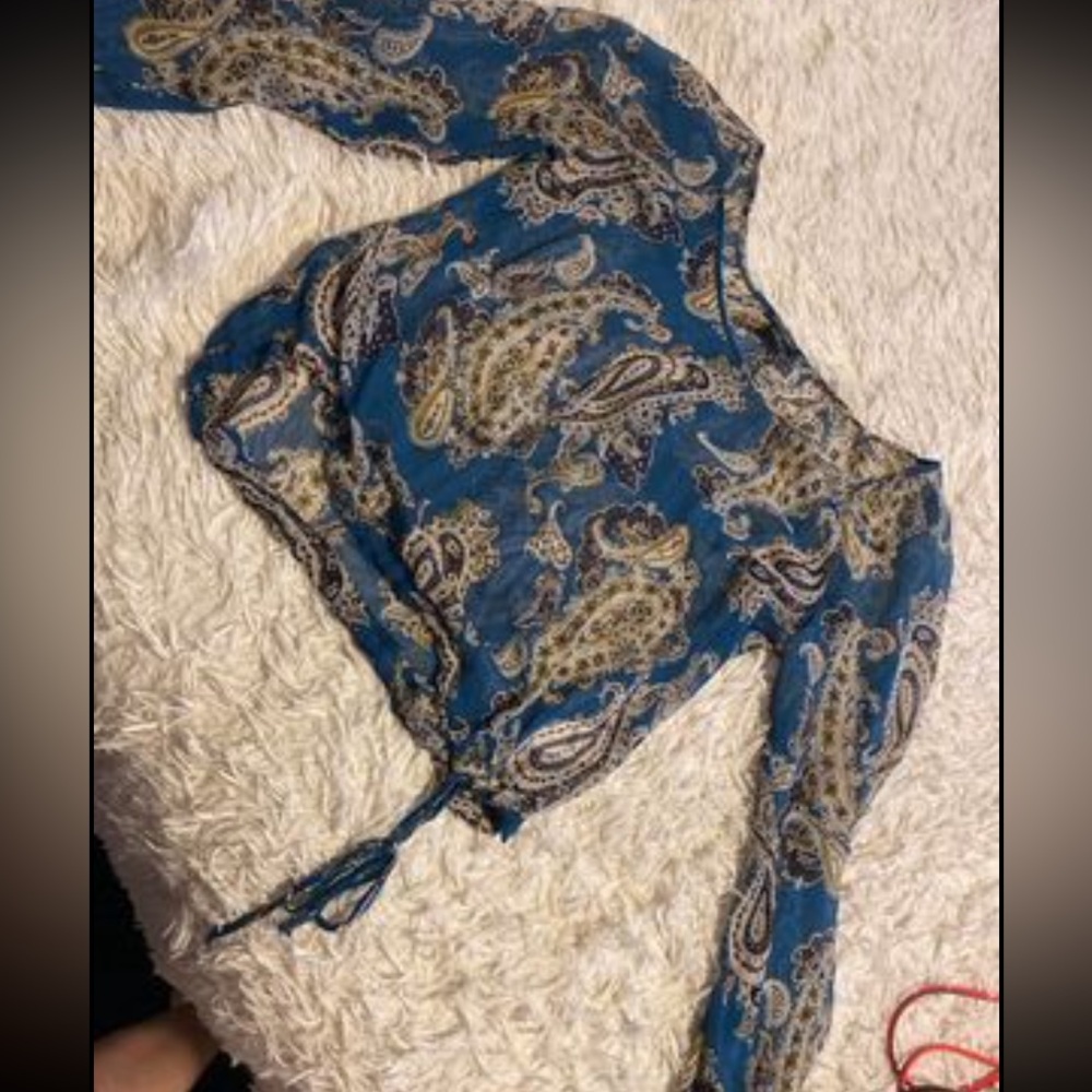 Lucky Brand Size Medium Sheer Top
